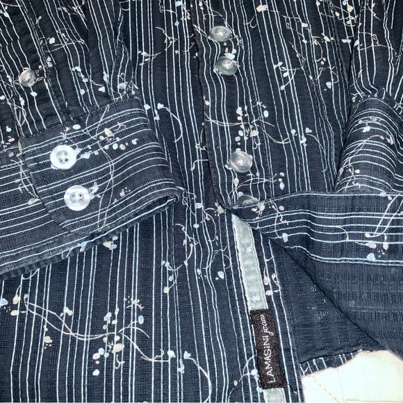 Lamasini Premium Collection mens Large LS Button Down Shirt - Picture 3 of 5